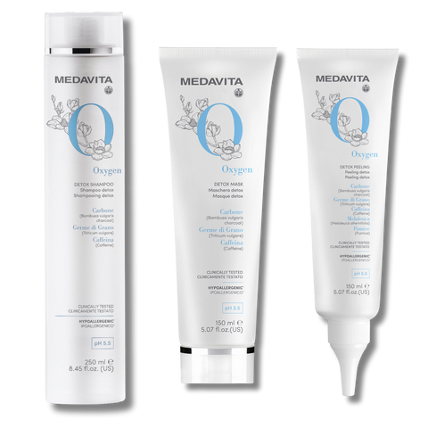 Набір Medavita Oxygen Detox Shampoo, Mashera, Peeling 550 мл 7071 фото