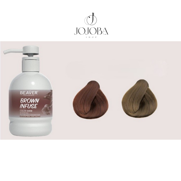 Шампунь BEAVER Infuse Color Shine Shampoo Brown для інтенсивного догляду золотисто-бежевий 200 мл 1353 фото