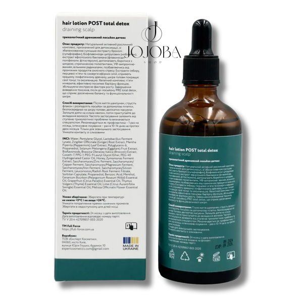 Дренажний лосьйон детокс FULL FORCE HAIR LOTION POST TOTAL DETOX DRAINING SCALP 100 мл 1021 фото