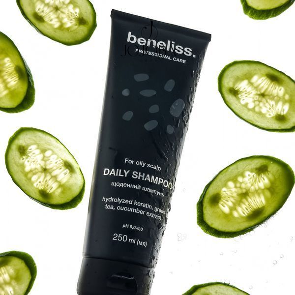 Шампунь BENELISS Daily Shampoo For oily scalp Ежедневный для жирного типа кожи головы 250 мл 10423 фото