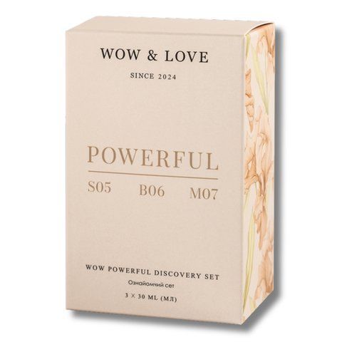 Набір WOW&LOVE POWERFUL DISCOVERY SET для відновлення сухого та пошкодженого волосся 3 х 30 мл 10230 фото