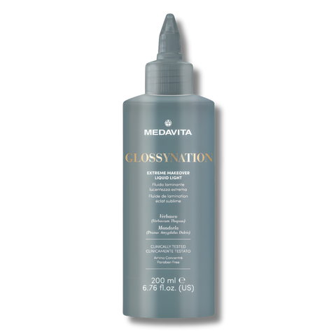 Ламелярний кондиціонер MEDAVITA Glossynation Extreme Makeover Liquid Light &laquo;Рідке сяйво&raquo; з ефектом ламінування волосся 200 мл 6157 фото