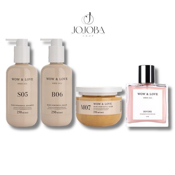 Набір WOW&LOVE POWERFUL DISCOVERY SET для відновлення сухого та пошкодженого волосся з парфумом 10232 фото