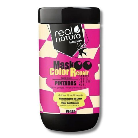 Маска REAL NATURA SEM SAL COLOR REPAIR Відновлююча для волосся 1000 мл 10238 фото