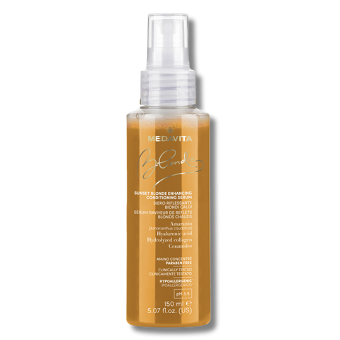 Спрей-кондиционер MEDAVITA BLONDIE Sunset Blonde Enhancing Conditioning Serum для усиления золотистых оттенков блонда и тонирования 150 мл 1222 фото