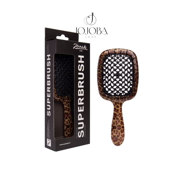 Расческа JANEKE 1830 STANDART SUPERBRUSH Leopard  6103 фото