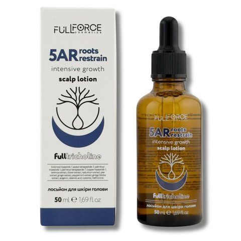 Лосьйон-блокатор 5AR для росту волосся FULL FORCE HAIR LOTION 5AR RESTRAIN INTENSIVE GROWTH 50 мл 5169 фото