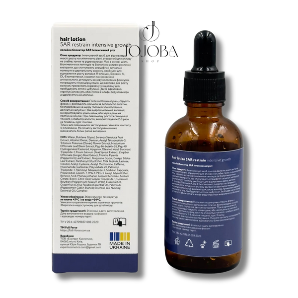 Лосьйон-блокатор 5AR для росту волосся FULL FORCE HAIR LOTION 5AR RESTRAIN INTENSIVE GROWTH 50 мл 5169 фото