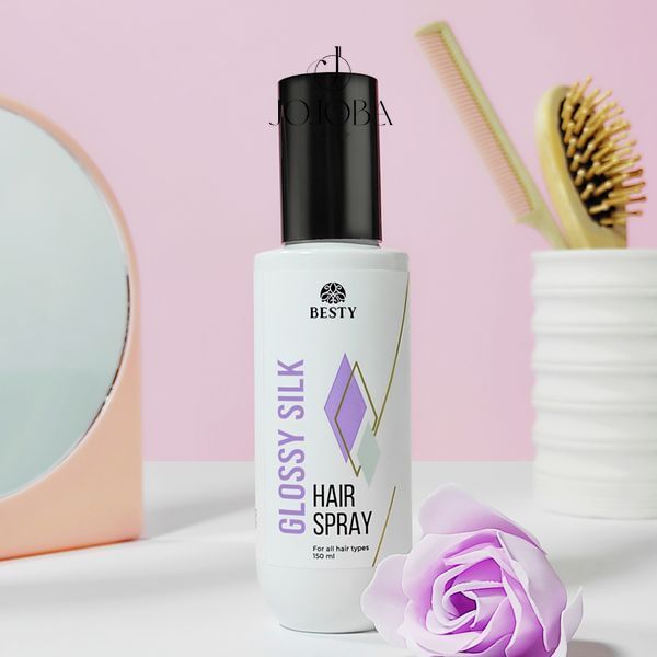 Спрей BESTY Glossy Silk Hair Spray термозащитный для увлажнения, обновления и гладкости 150 мл 10389 фото