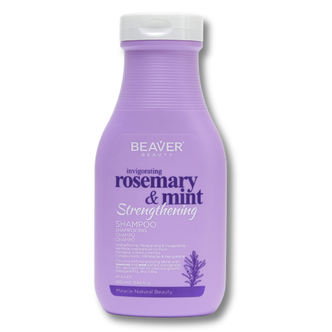 Шампунь BEAVER Rosemary & Mint Strengthening Shampoo Освежающий с розмарином для обновления волос и кожи головы 350 мл 1751 фото