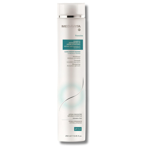 Шампунь MEDAVITA Puroxine Shampoo Instant Anti-Dandruff Інтенсивний проти лупи миттєвої дії 250 мл 1279 фото