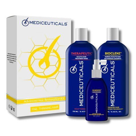 Набір MEDICEUTICALS Hair Restoration Kit Fine для волосся схильного до стоншення 2х250 1х125 10447 фото