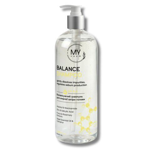 Шампунь MY COSM Balance Shampoo Балансуючий для жирної шкіри голови 1000 мл 10249 фото