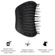 Расческа TANGLE TEEZER The Scalp Exfoliator And Massager Onyx Black