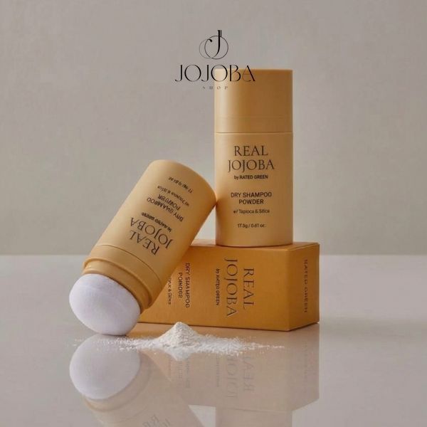 Сухий шампунь-пудра RATED GREEN Real Jojoba Dry Shampoo Powder для жирної шкіри голови та об'єму волосся 17,5 г 10401 фото