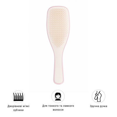 Гребінець TANGLE TEEZER The Wet Detangler Fine & Fragile Pink Whisper 6019 фото