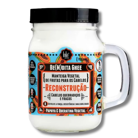 Маска Lola From Rio Be(M)dita Ghee Reconstru&ccedil;&atilde;o Papaya e Queratina Vegetal відновлююча 350 г 1616 фото