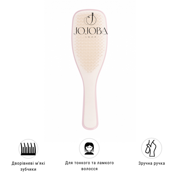 Расческа TANGLE TEEZER The Wet Detangler Fine & Fragile Pink Whisper 6019 фото