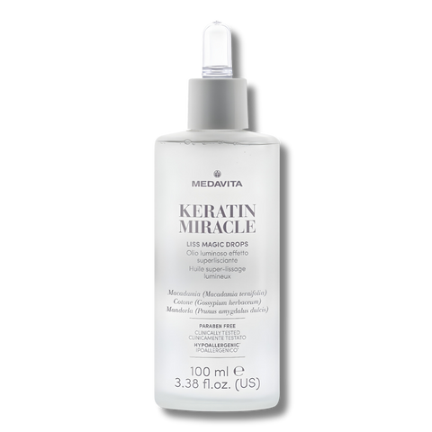 Краплі-бустер Medavita Keratin Miracle Magic Drops Liss Ультрарозгладжувальні для гладкості волосся 100 мл 1242 фото