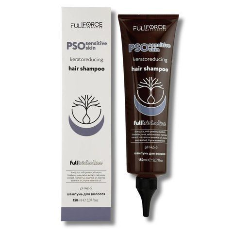 Шампунь кераторедукуючий для чутливої шкіри FULL FORCE PSO SENSITIVE SKIN hair shampoo 150 мл 1005 фото