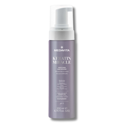 Мусс MEDAVITA KERATIN MIRACLE Frizz Over Hair Mousse Несмываемый против пушистости волос 200 мл 1243 фото
