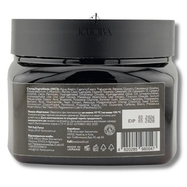 Маска-глина для шкіри голови з проявами лупи FULL FORCE SD ANTI-DANDRUFF SCALP MASK 250 мл 1006 фото