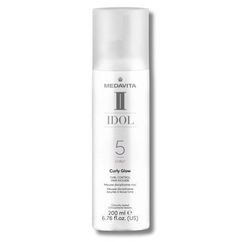 Легкий мусс MEDAVITA Idol Curly Glow Hair Mousse для сильной фиксации и блеска локонов волос 200 мл 10167 фото