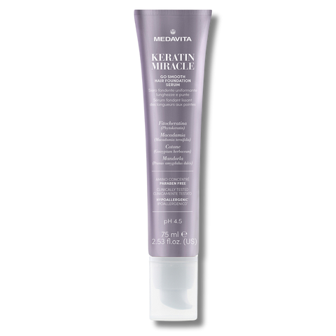 Несмываемая сыворотка MEDAVITA KERATIN MIRACLE Go Smooth Hair Foundation Serum для защиты длины и кончиков волос 75 мл 1244 фото