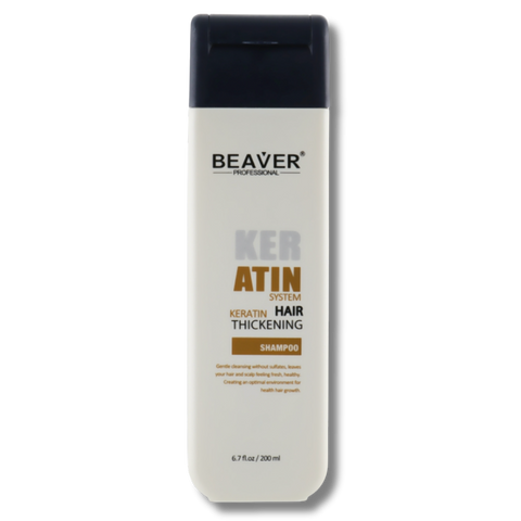 Шампунь BEAVER Keratin Hair Thickening з кератином для густоти і потовщення волосся 200 мл 1347 фото