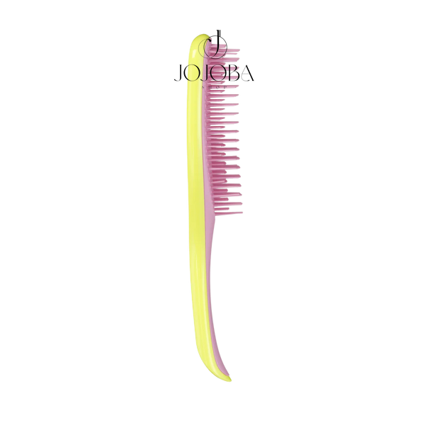 Расческа TANGLE TEEZER The Wet Detangler STANDART REGULAR Hyper Yellow & Rosebud 6006_062 фото