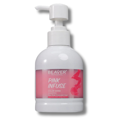 Шампунь BEAVER Infuse Color Shine Shampoo Pink для інтенсивного догляду ніжно-рожевий 200 мл 1349 фото
